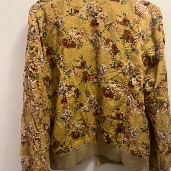 Floral Velvet Women's Jacket - Picture 5 of 5